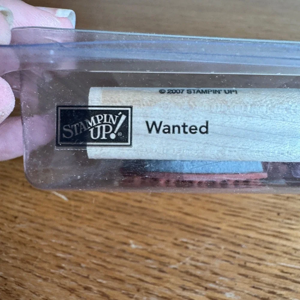 Stampin Up Wanted Wood Block Rubber Stamp Set 2007 Horse Paisley‎ Star 8 Piece